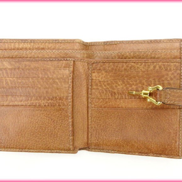 Authentic Gucci Wallet Purse Folding wallet Guccissima Brown Woman - Picture 5 of 5